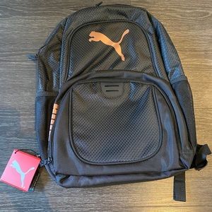 Black Contender Backpack w/ Rose Gold puma